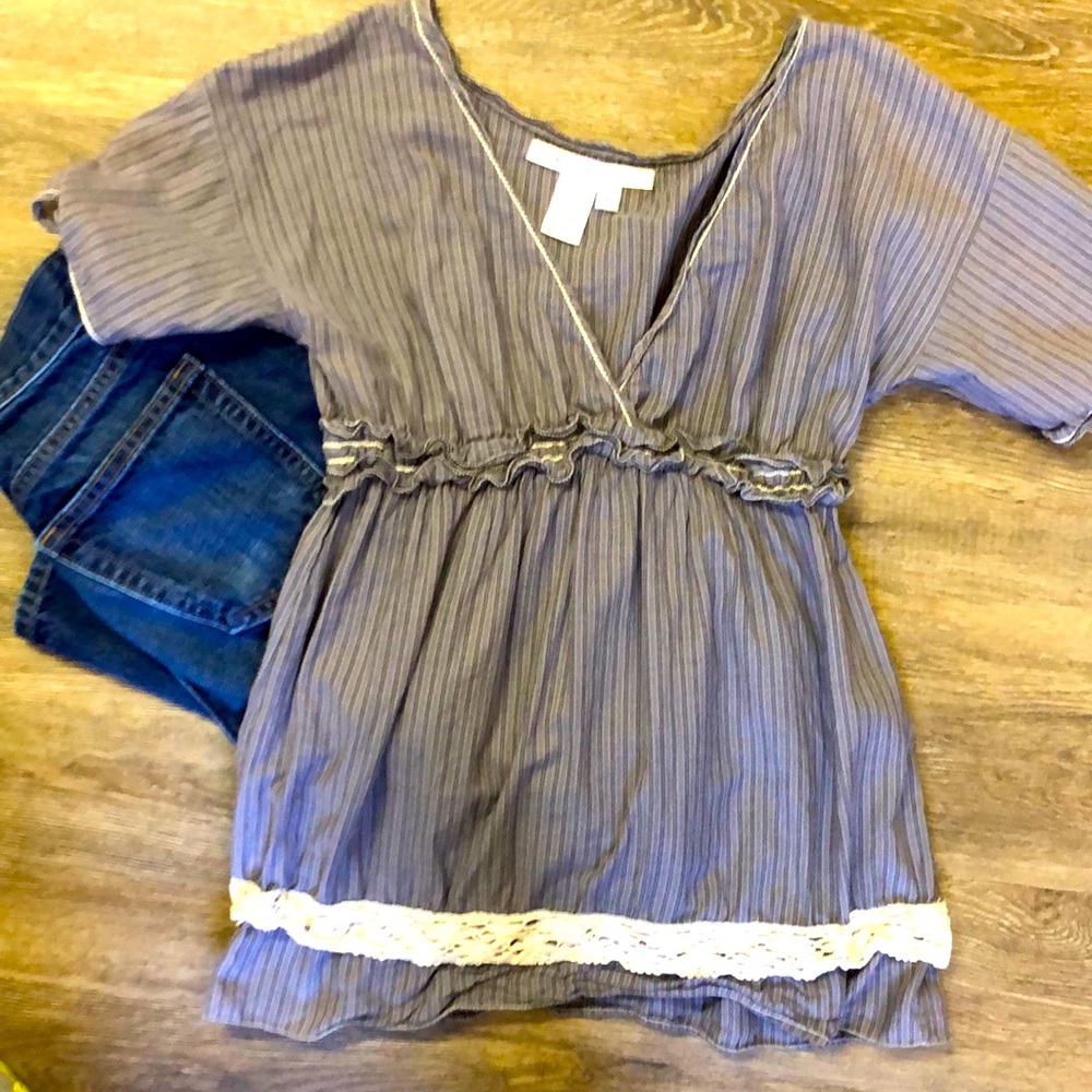 Max Studio boho top - s